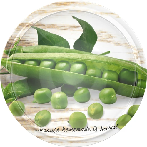 Tampa de rosca fi 66/4 com estampagem de legumes - avulso - 5