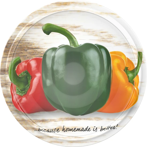 Tampa de rosca fi 66/4 com estampagem de legumes - avulso - 14