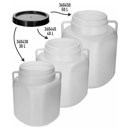 Tampa de rosca para barris quadrados 30, 40 e 50 L, Ø 22 cm - 3
