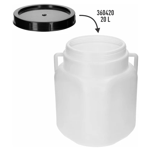 Tampa de rosca para bidão quadrado 20 L, Ø 19 cm - 3