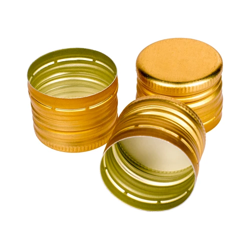 Tampa de rosca para garrafas fi31,5/24 - dourada - 6 unid.