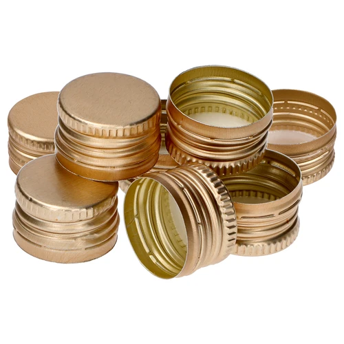 Tampa de rosca para garrafas Ø 28/18 - dourada - 8 unid.