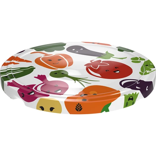 Tampa fi 66/4 carinhas de vegetais - 10 unid. - 2