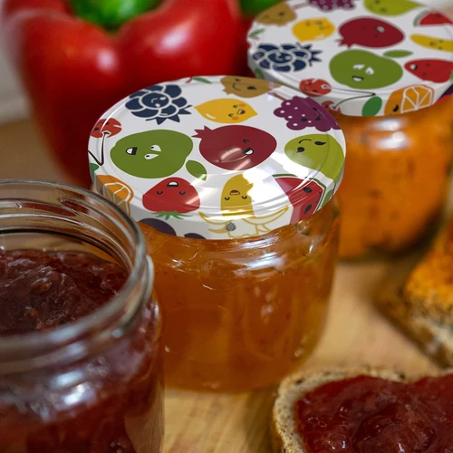 Tampa fi 66/4 com estampado de frutas - 10 unid. - 5