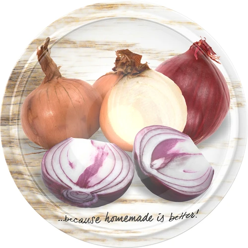 Tampa fi 66/4 com motivo de legumes - 10 unid. - 9