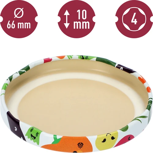 Tampa fi 66/4 – legumes com carinhas – à unidade - 4