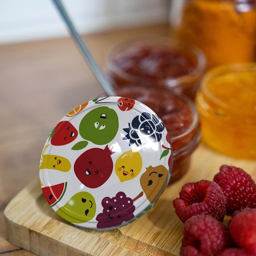 Tampa fi 82/6 com motivo de frutas - 10 un. - 6