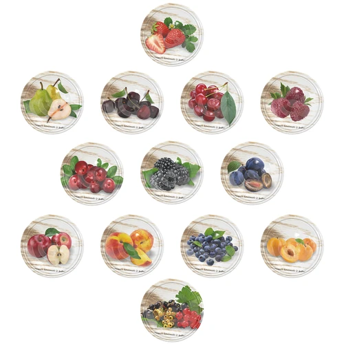 Tampa fi 82/6 frutas 3 - 10pcs.  - 1 