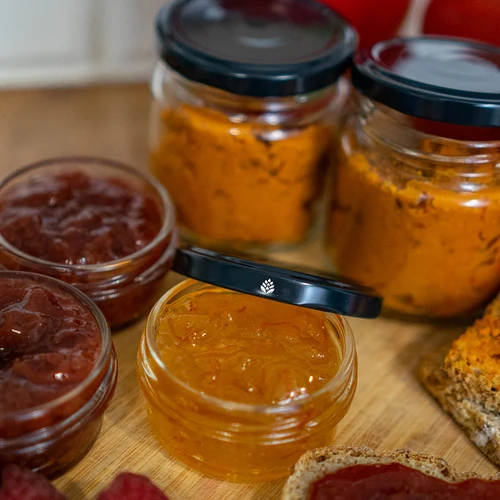 Tampa Ø 66/4 preta - 10 unid. - 8