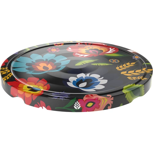 Tampa Ø 66/4 preta Folk - 10 unid. - 2