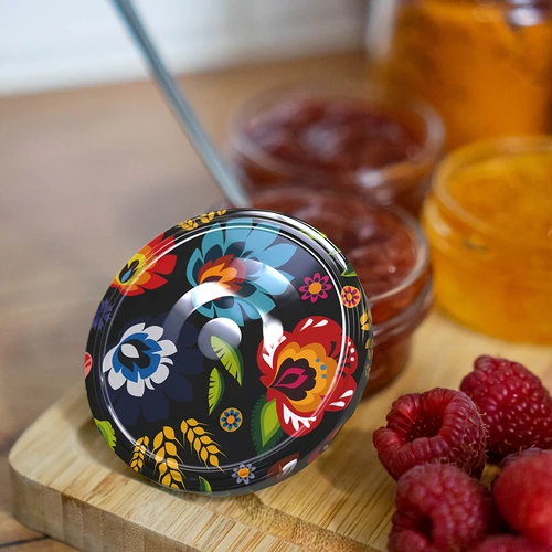 Tampa Ø 66/4 preta Folk - 10 unid. - 6