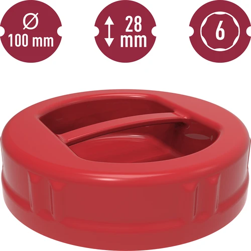 Tampa plástica Ø100 TO - 5