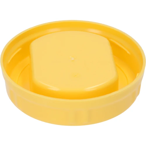 Tampa TO Ø 100 mm amarela, em plástico, com pega, para frascos de vidro - 2