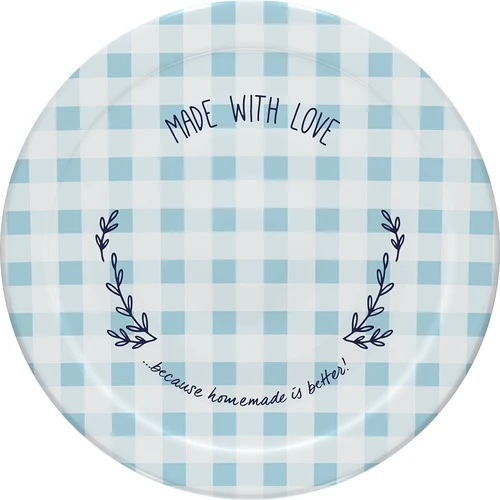 Tampa twist-off fi 43 xadrez - 10 unidades - 8