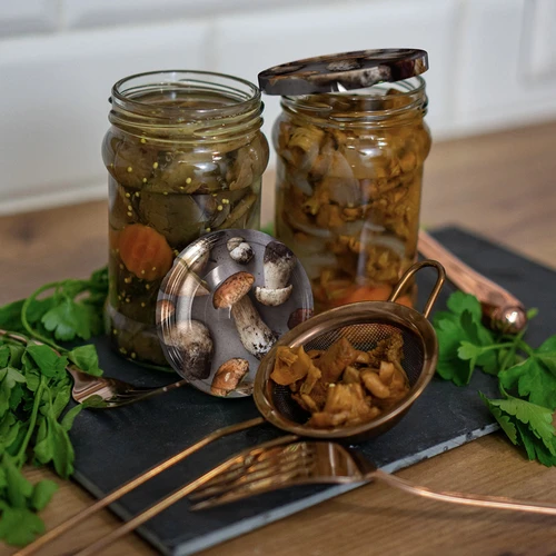 Tampa twist-off fi 66 Cogumelos 2 — 10 unid. - 4