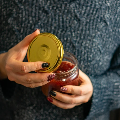 Tampa twist-off fi 82/6 dourada - 10 unid. - 5