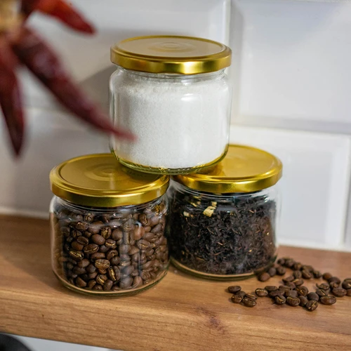 Tampa twist-off fi 82/6 dourada - 10 unid. - 3