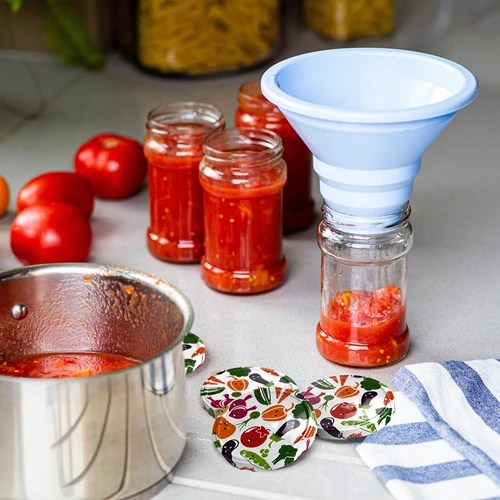 Tampas fi 82/6 com motivos de legumes - 10 unidades - 5