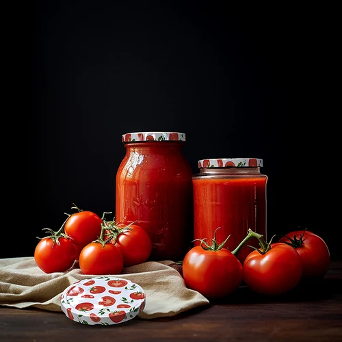 Tampas fi 82/6 tomates - 10 peças - 5