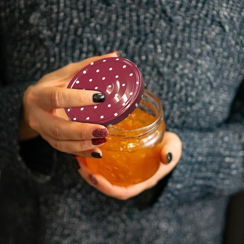 Tampas Ø 66/4 com bolinhas - sortido, 10 un. - 10