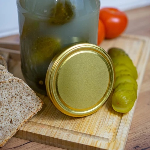 Tampas twist-off Ø 100 mm douradas — 10 unid. - 4