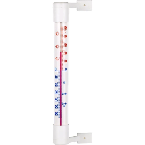 Termometr zewnętrzny biały (-50°C do +50°C) 18cm