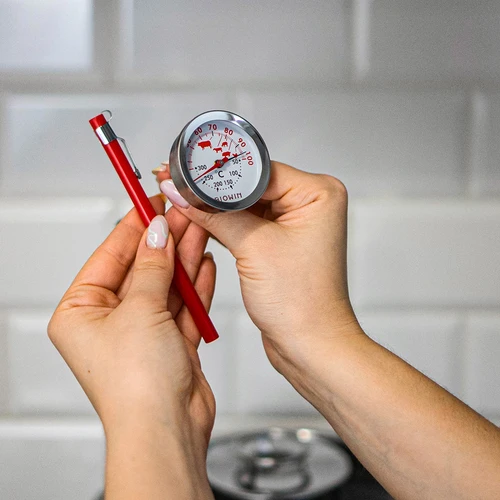 Termómetro com dupla escala (30°C a 100°C) / (50°C a 300°C) 13,0 cm - 5