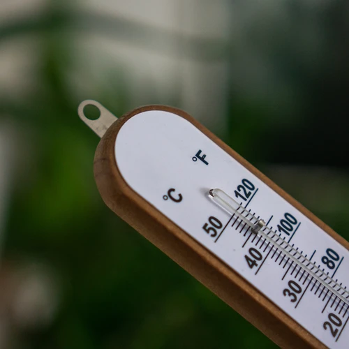 Termômetro de ambiente com escala branca (-30°C a +50°C) 20cm - 5