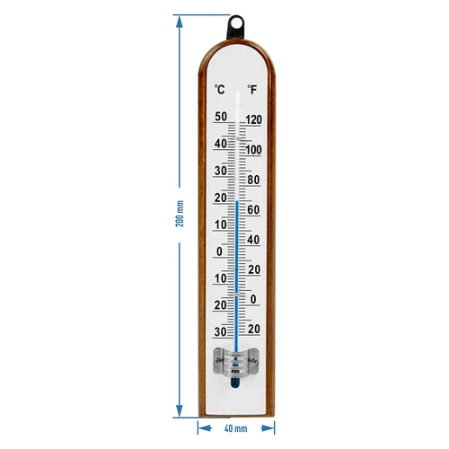 Termômetro de ambiente com escala branca (-30°C a +50°C) 20cm - 2