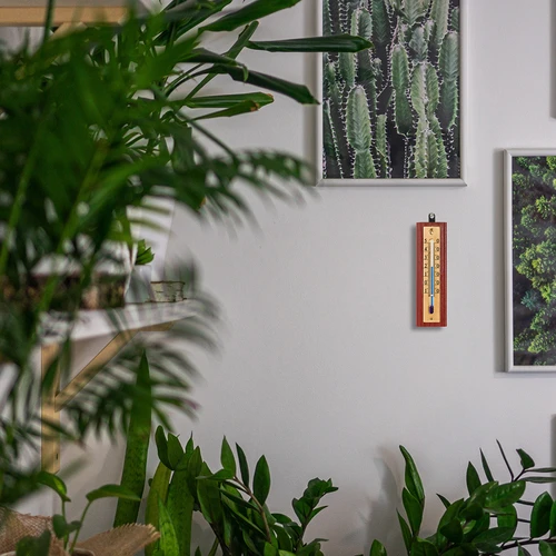 Termómetro de ambiente com escala dourada (-10°C a +50°C), 12 cm - 6