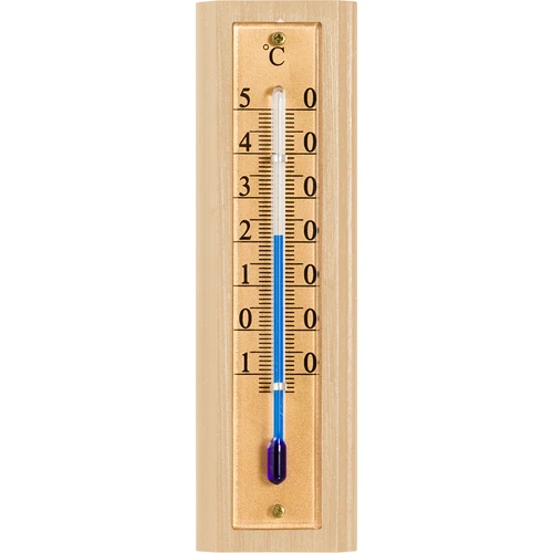 Termómetro de ambiente com escala dourada (-10°C a +50°C), 12 cm - 2