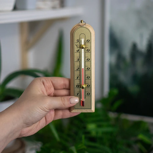 Termômetro de ambiente com escala dourada (-10°C a +50°C) 16cm - 3