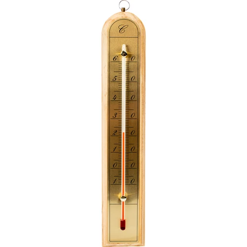 Termômetro de ambiente com escala dourada (-10°C a +60°C) 28cm mix  - 1 