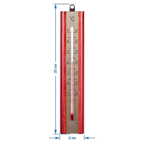 Termômetro de ambiente com escala dourada (-40°C a +50°C) 16cm mix - 2