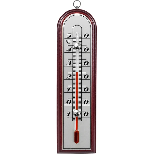 Termômetro de ambiente com escala prateada (-10°C a +50°C) 16cm mix - 2