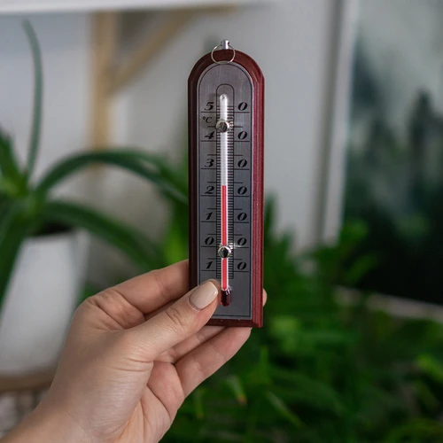 Termômetro de ambiente com escala prateada (-10°C a +50°C) 16cm mix - 4
