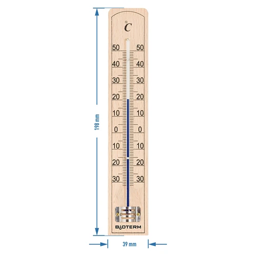 Termômetro de ambiente com proteção capilar reforçada (-30°C a +50°C) 20cm - 2