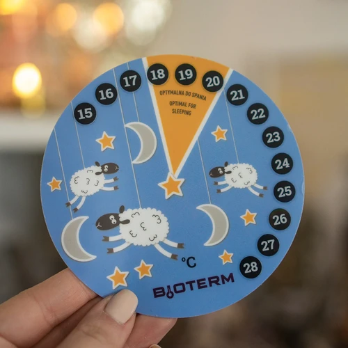Termómetro de ambiente, de cristais líquidos, infantil Ø 11 cm - 3