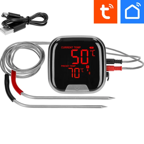 Termômetro de cozinha com Bluetooth, 2 sondas  - 1 