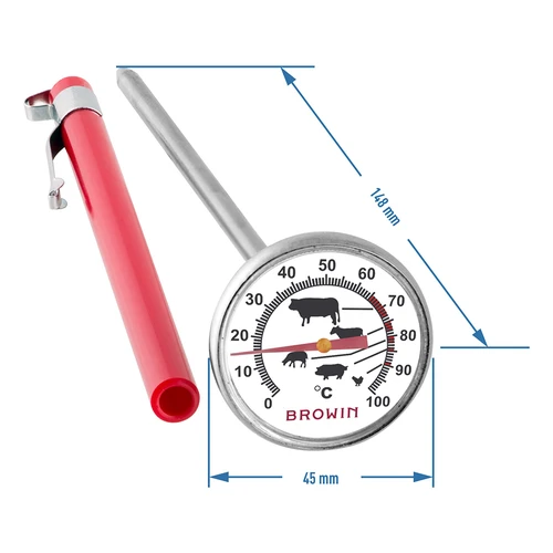 Termômetro de cozinha com gráfico (0°C a +100°C) 12,5cm - 2