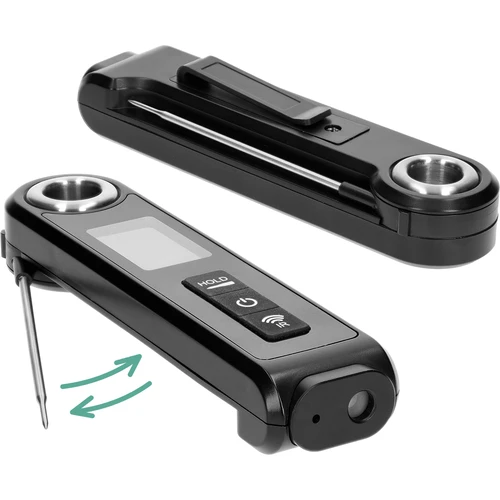 Termómetro de cozinha de infravermelhos, compacto, com sonda dobrável - 4