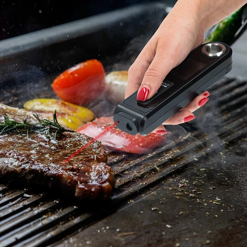 Termómetro de cozinha de infravermelhos, compacto, com sonda dobrável - 14