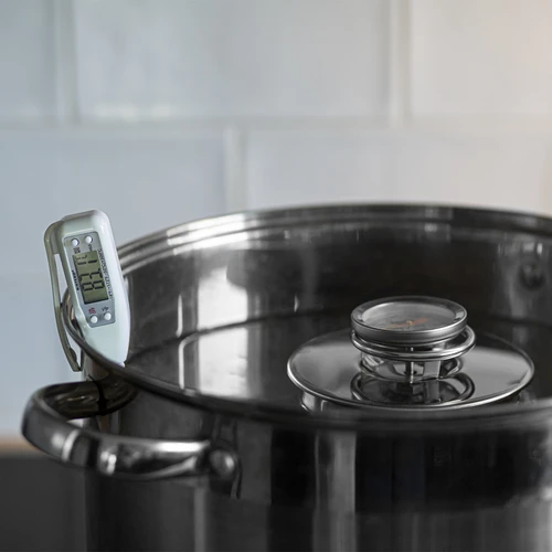 Termômetro de cozinha eletrônico (-50°C a +300°C) com estojo, branco - 3