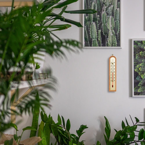 Termómetro de interior com escala dourada (-10°C a +50°C) 22 cm, sortido - 5