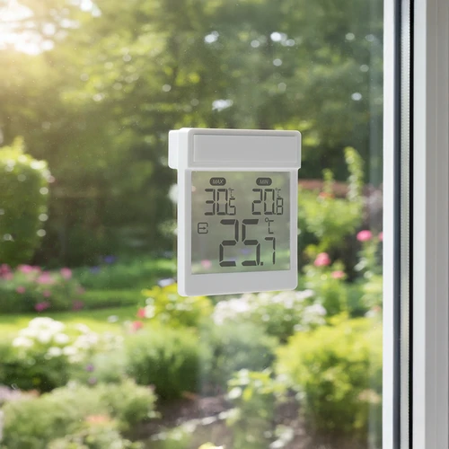 Termómetro digital exterior para janela, autocolante, da marca Soens - 9