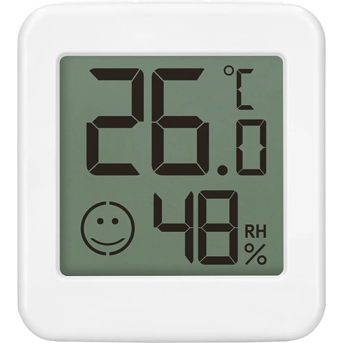 Termômetro eletrônico com indicador de conforto, branco - 2