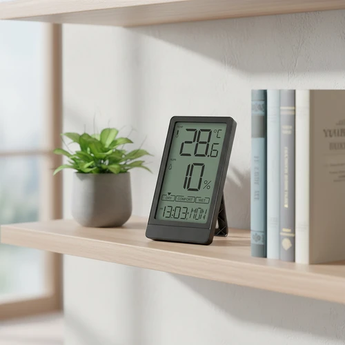 Termómetro eletrónico de ambiente da marca Soens, preto - 8