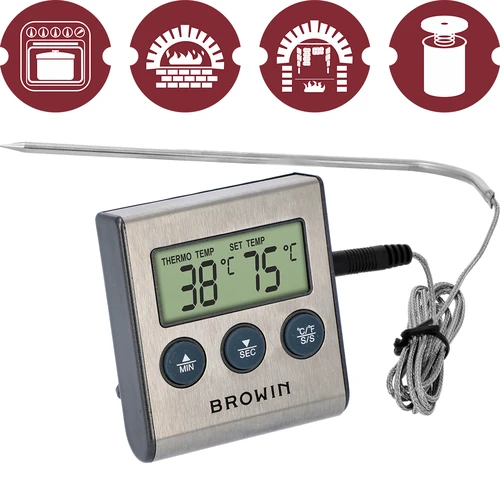 Termômetro eletrônico de cozinha com sonda (0°C a 250°C) - 2