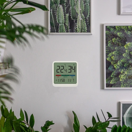 Termómetro eletrónico de interior, branco - 14