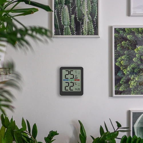 Termómetro eletrónico de interior, preto - 15